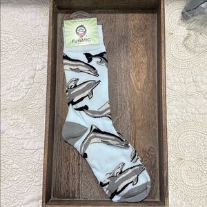 Blue and Grey Dolphin Socks